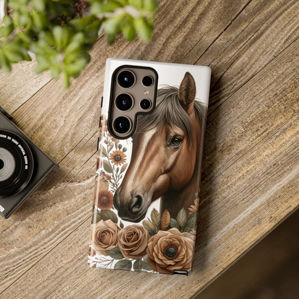 Painted Horse & Roses – Phone Case