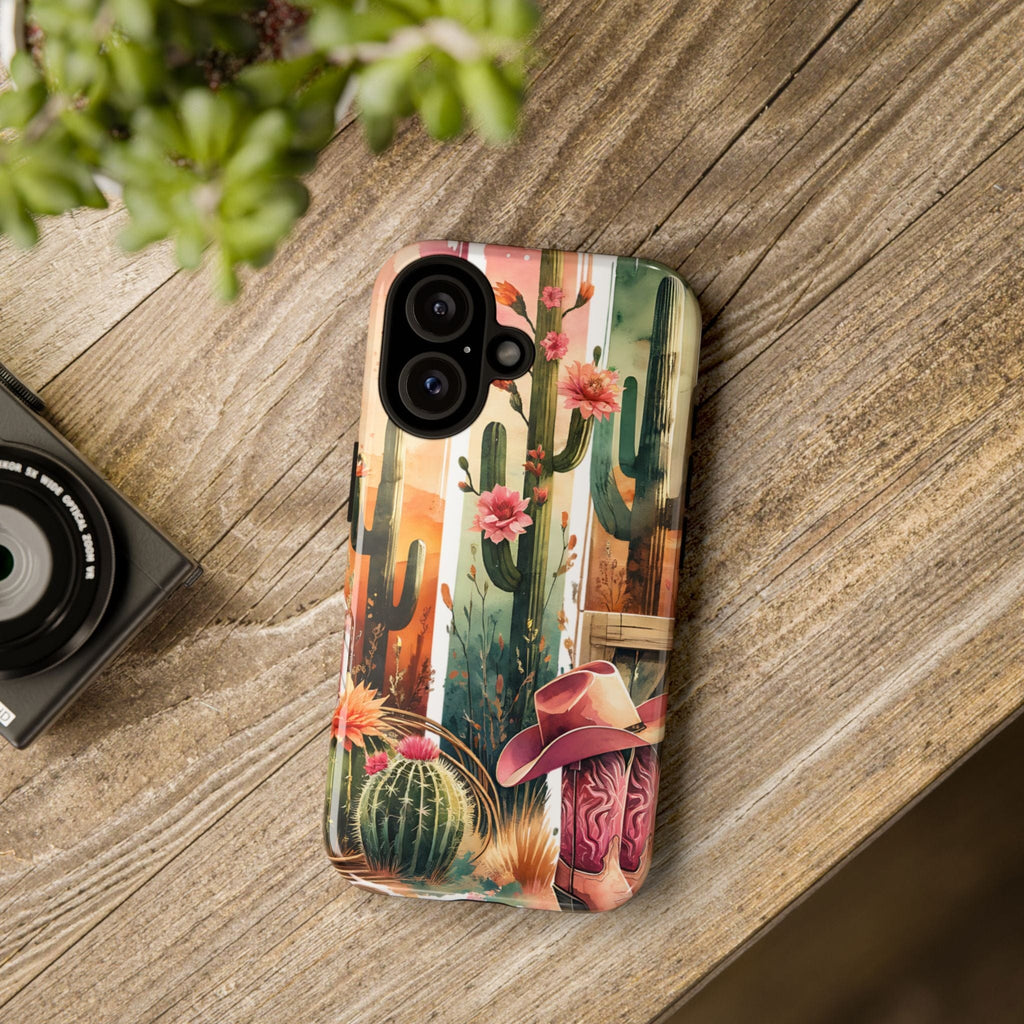 Southwestern Floral Cactus -Tough Case