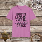 Boots, Lace and Grace-T-Shirt