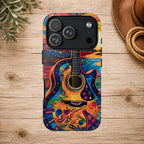 Psychedelic Sunset Guitar Phone Case