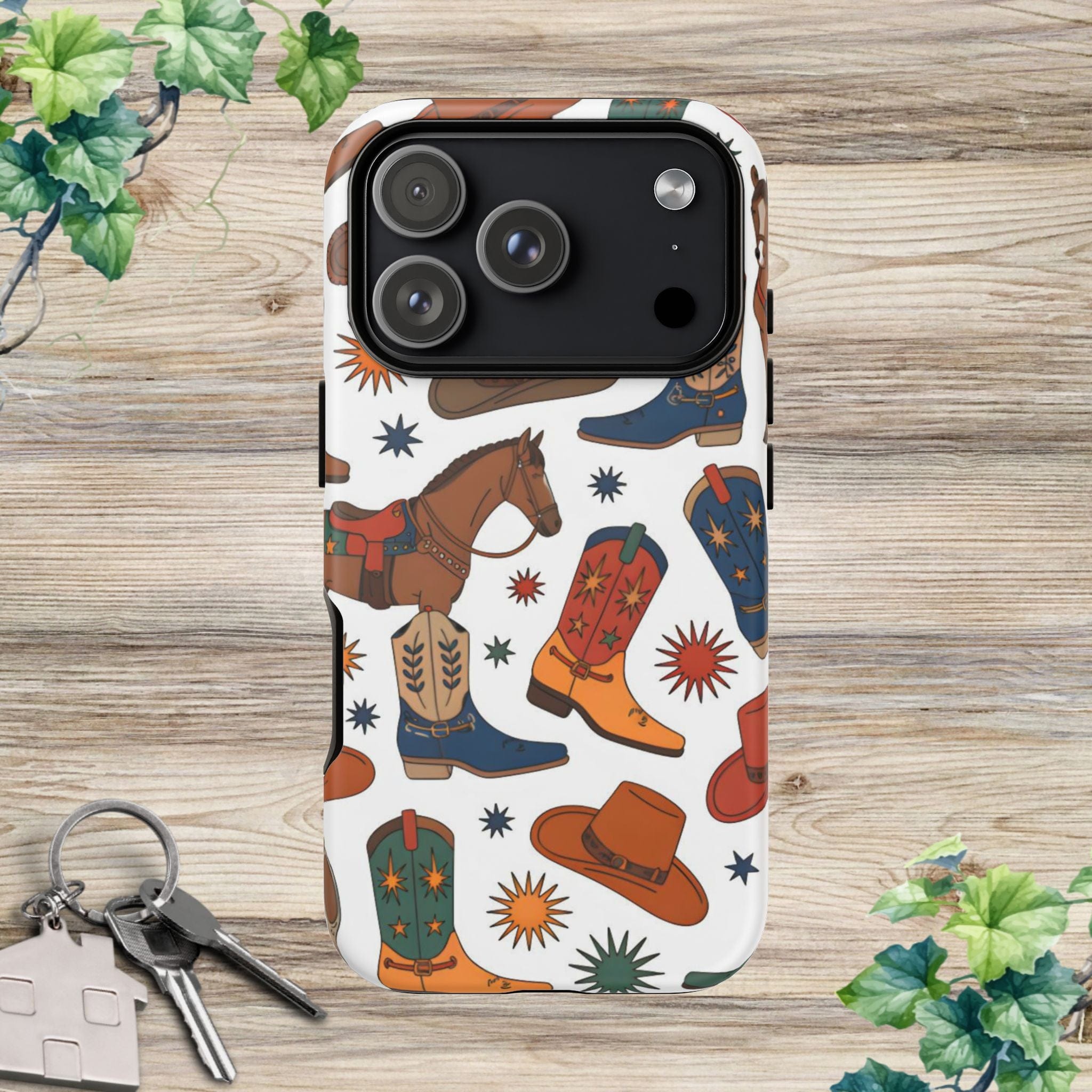 Cowboy Boots, Hats & Horses Phone Case