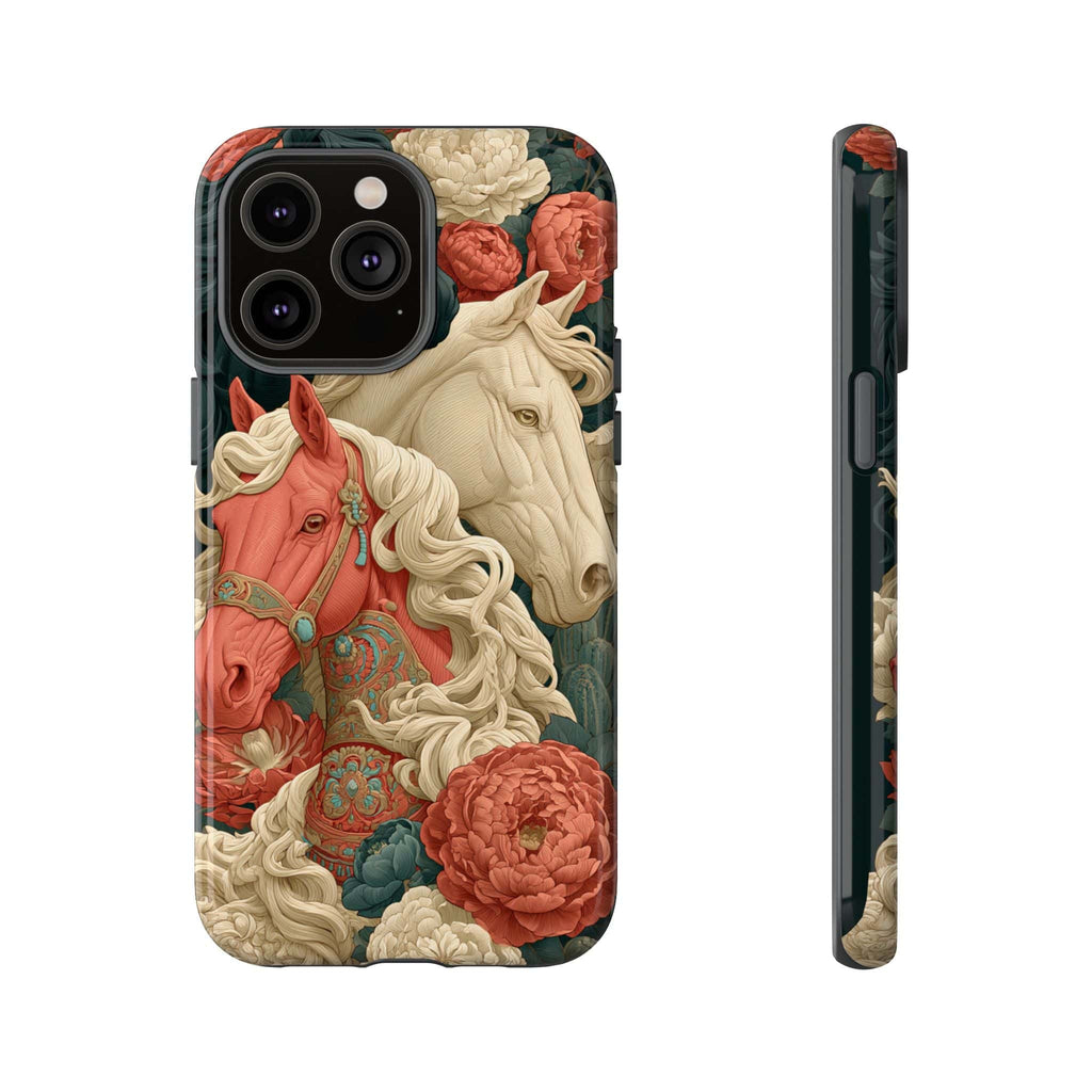 Floral Western Horses Phone Case
