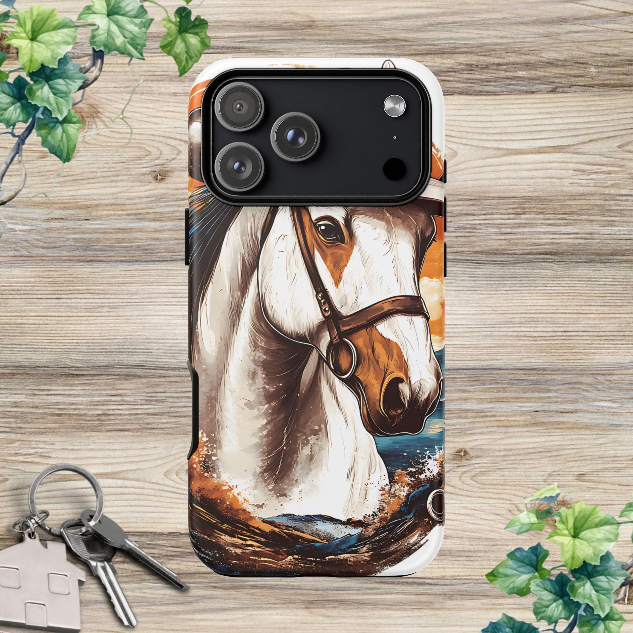 White Hat Horse-Phone Cases