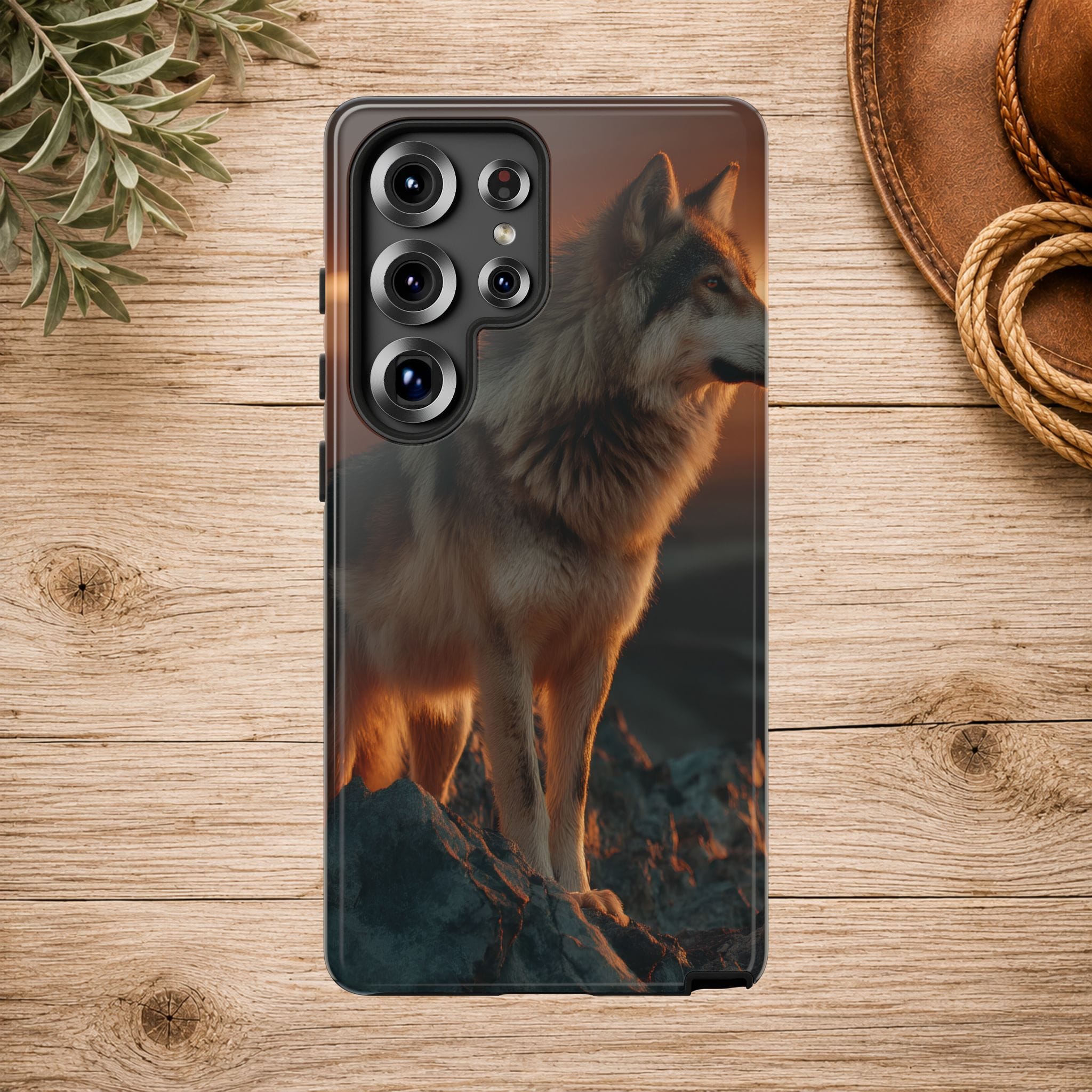 Wolf Sunset Phone Case