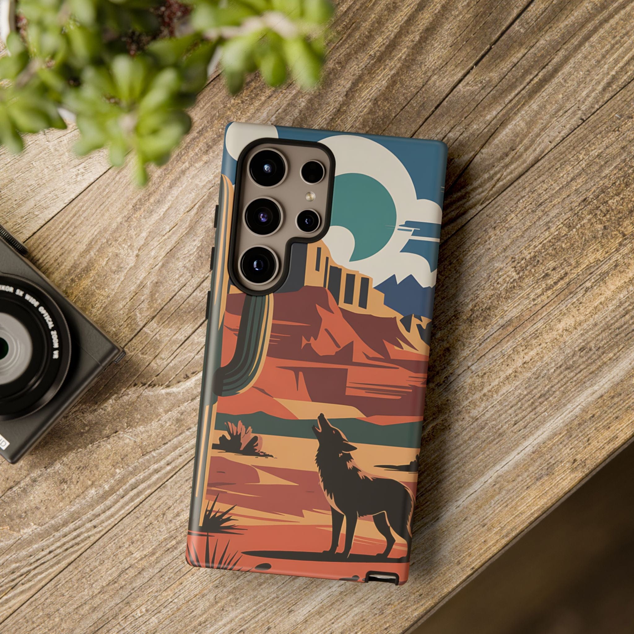 Mountain and Wolf -Phone Case