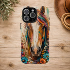 Boho Wildflower Horse Phone Case