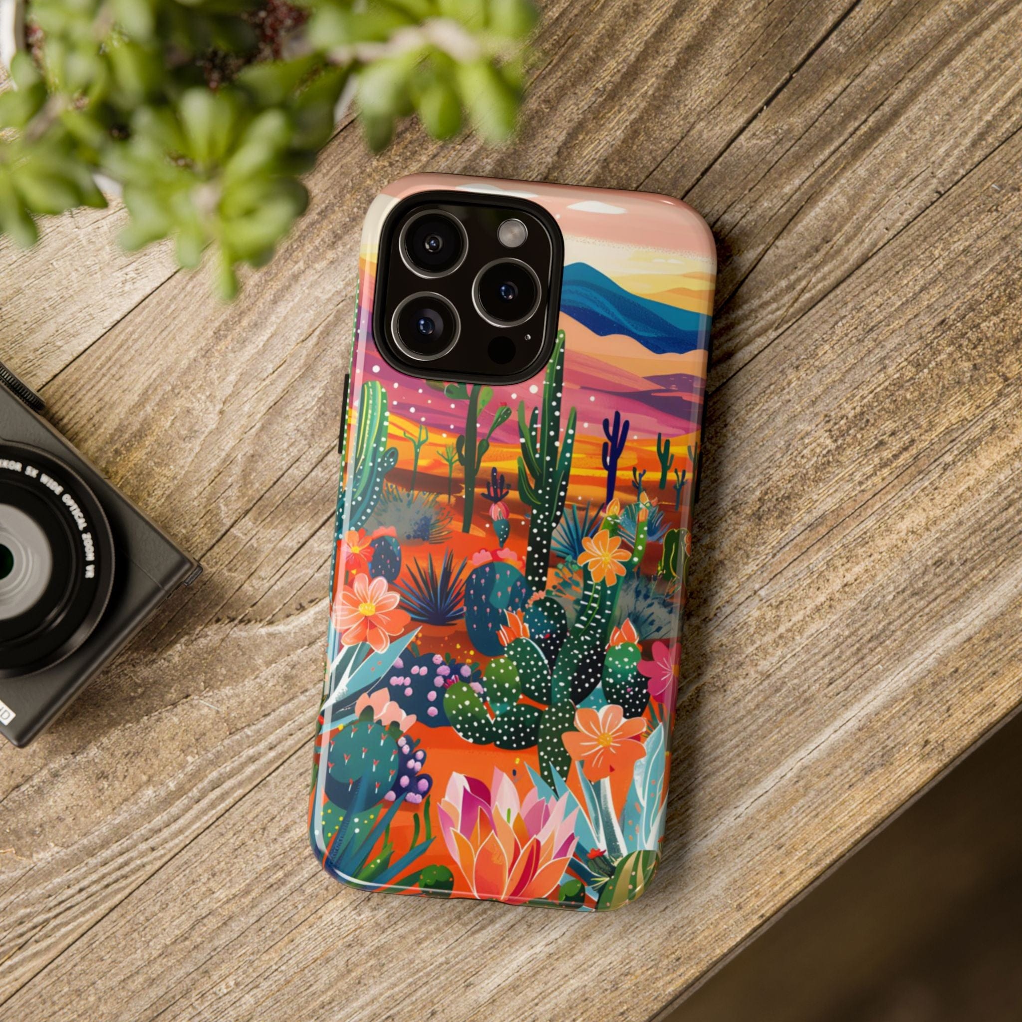 Colorful Cactus Phone Case