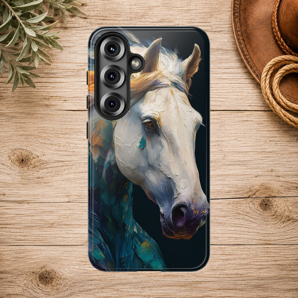 White Horse Art Phone Case