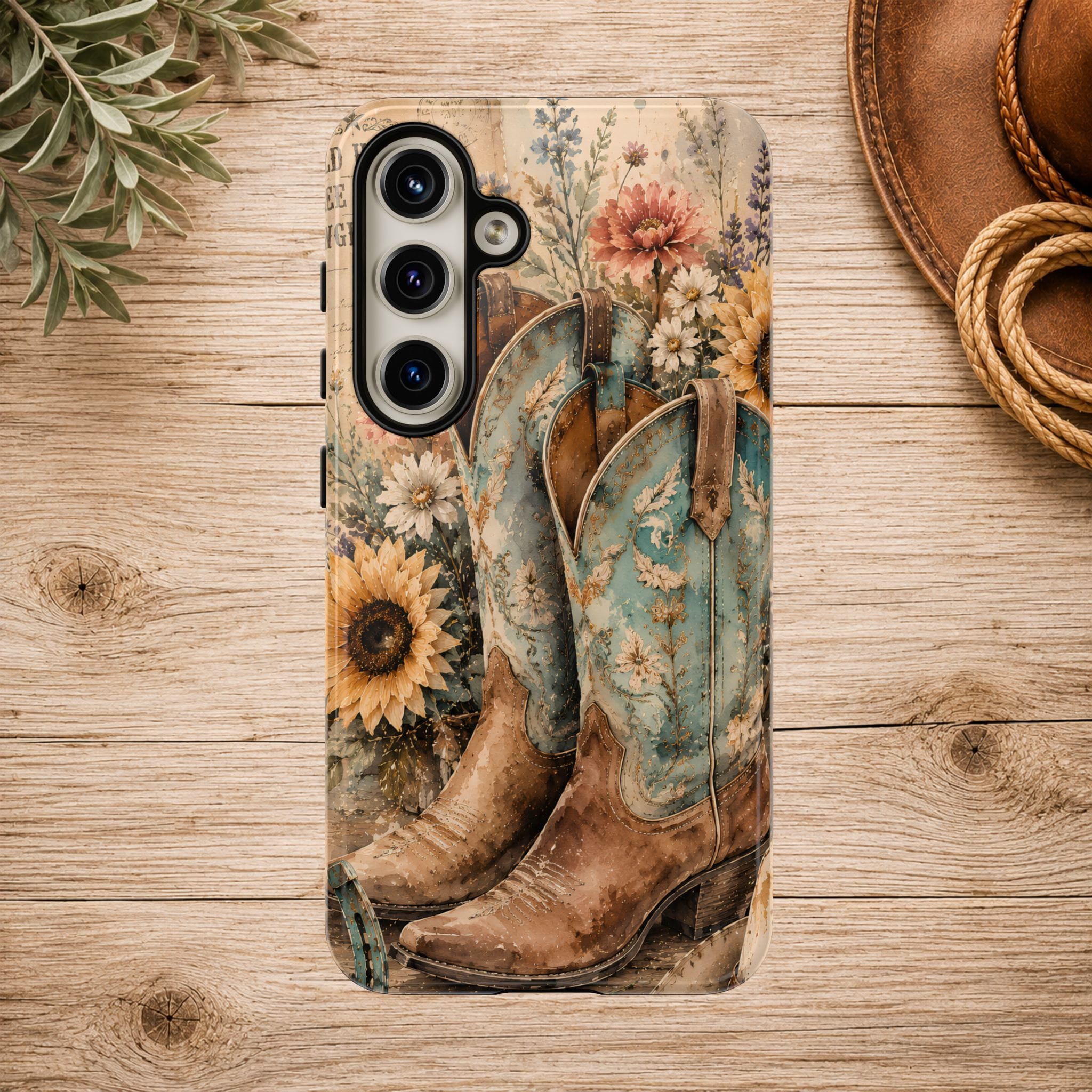 Rustique Sunflower Western iPhone Cover