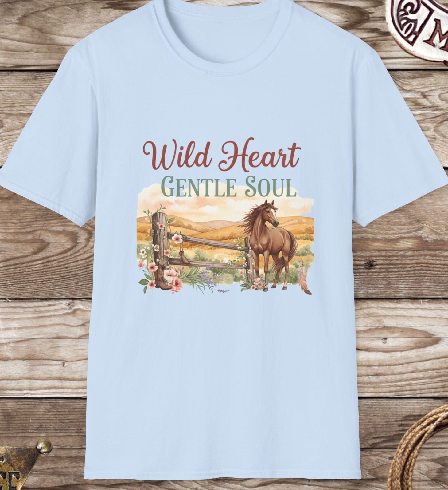 Wild Heart Gentle Soul Horse T-Shirt