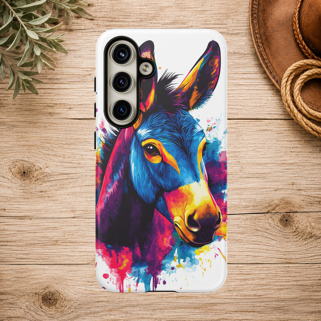 Color Splash Donkey Phone Case