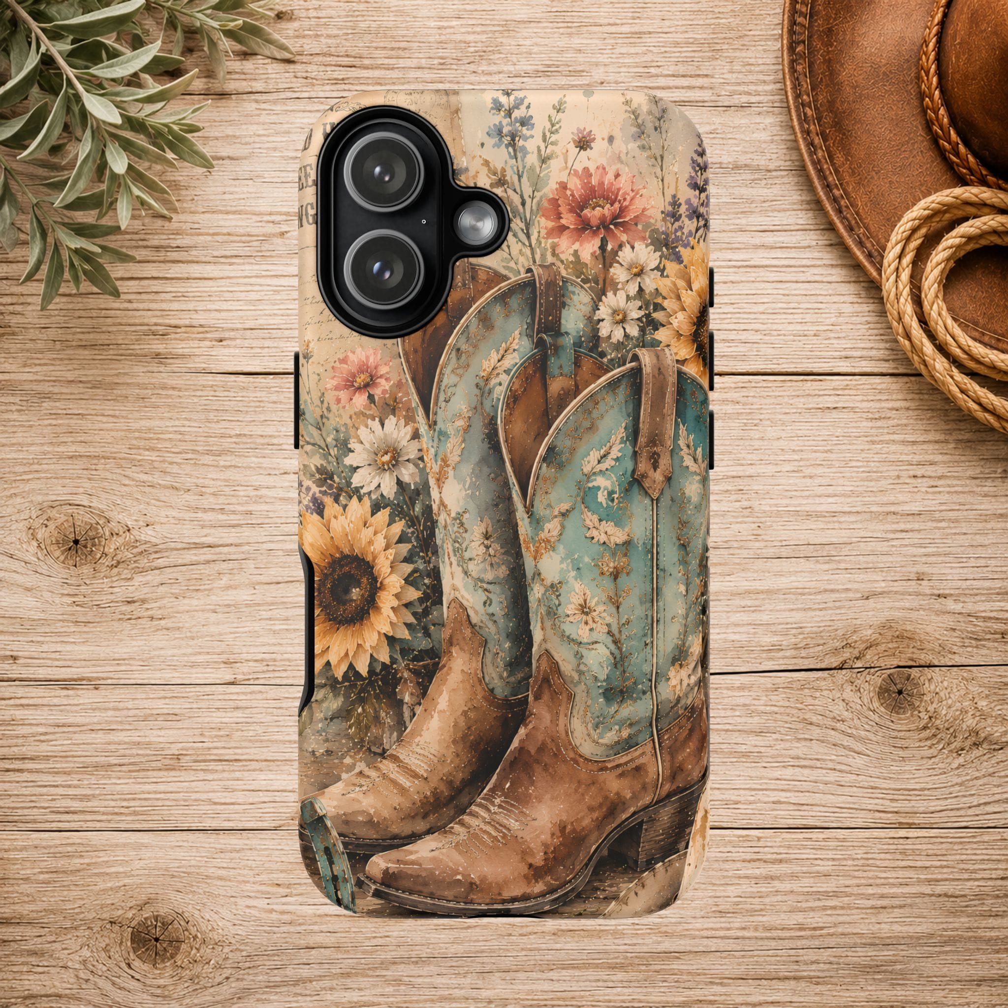 Rustique Sunflower Western iPhone Cover