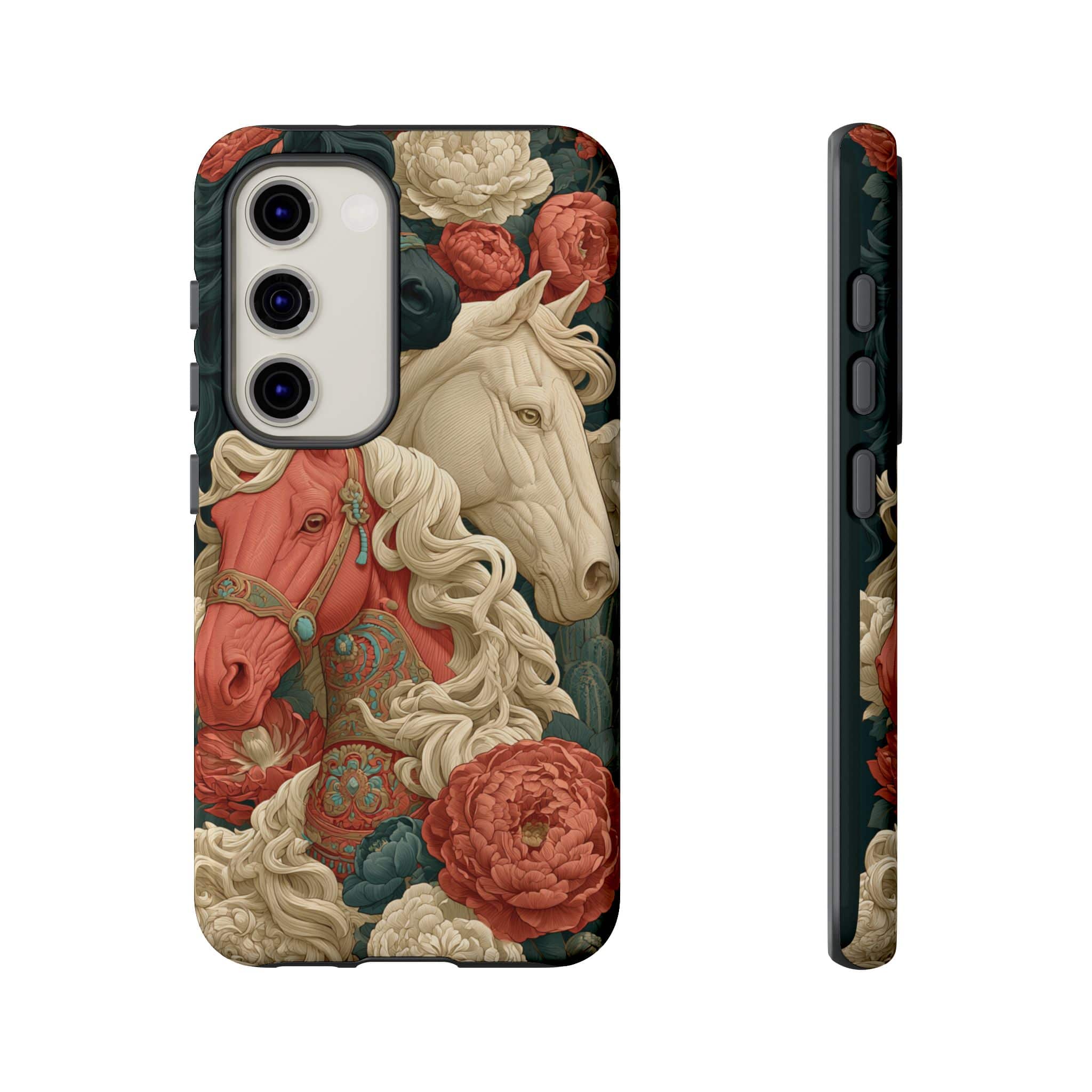 Floral Western Horses Phone Case