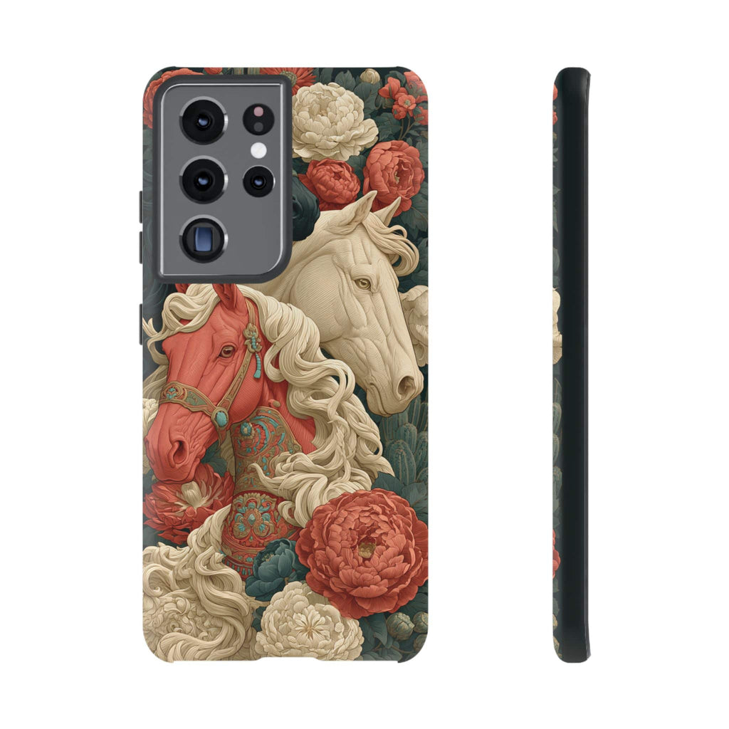 Floral Western Horses Phone Case