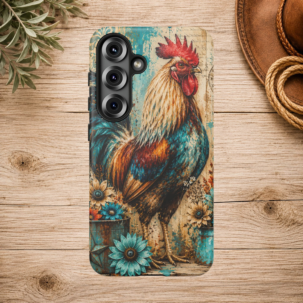 Rustic Farmhouse Rooster Phone Case