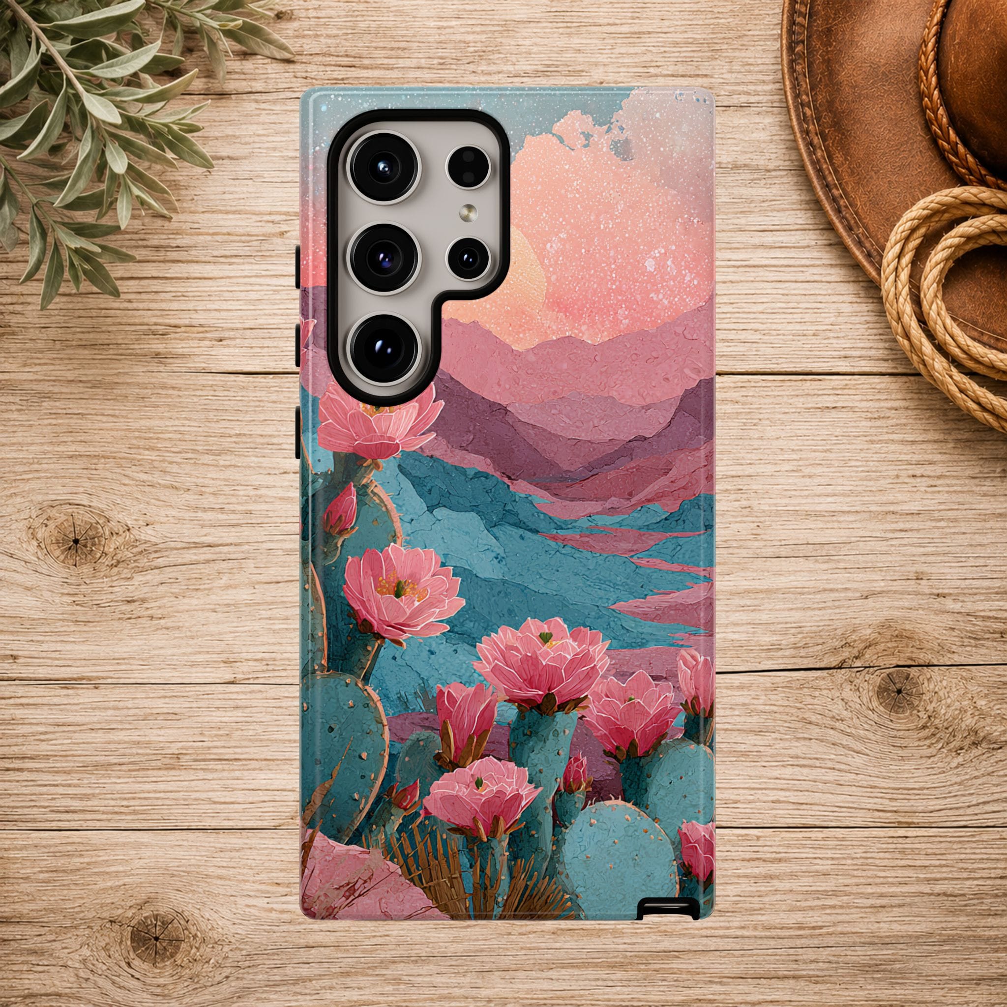 Desert Bloom Sunset Phone Case