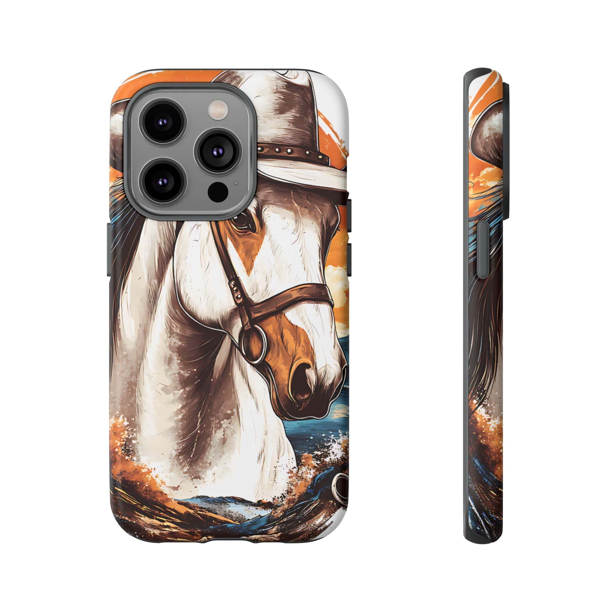 White Hat Horse-Phone Cases