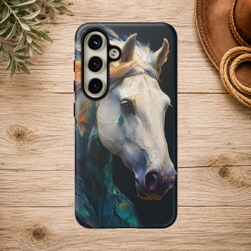 White Horse Art Phone Case