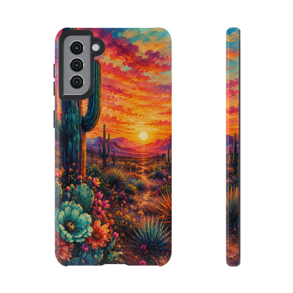 Desert Sunset Bloom Western Phone Case