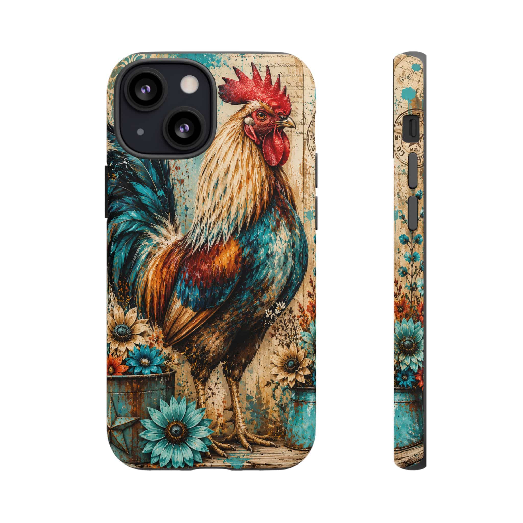 Rustic Farmhouse Rooster Phone Case