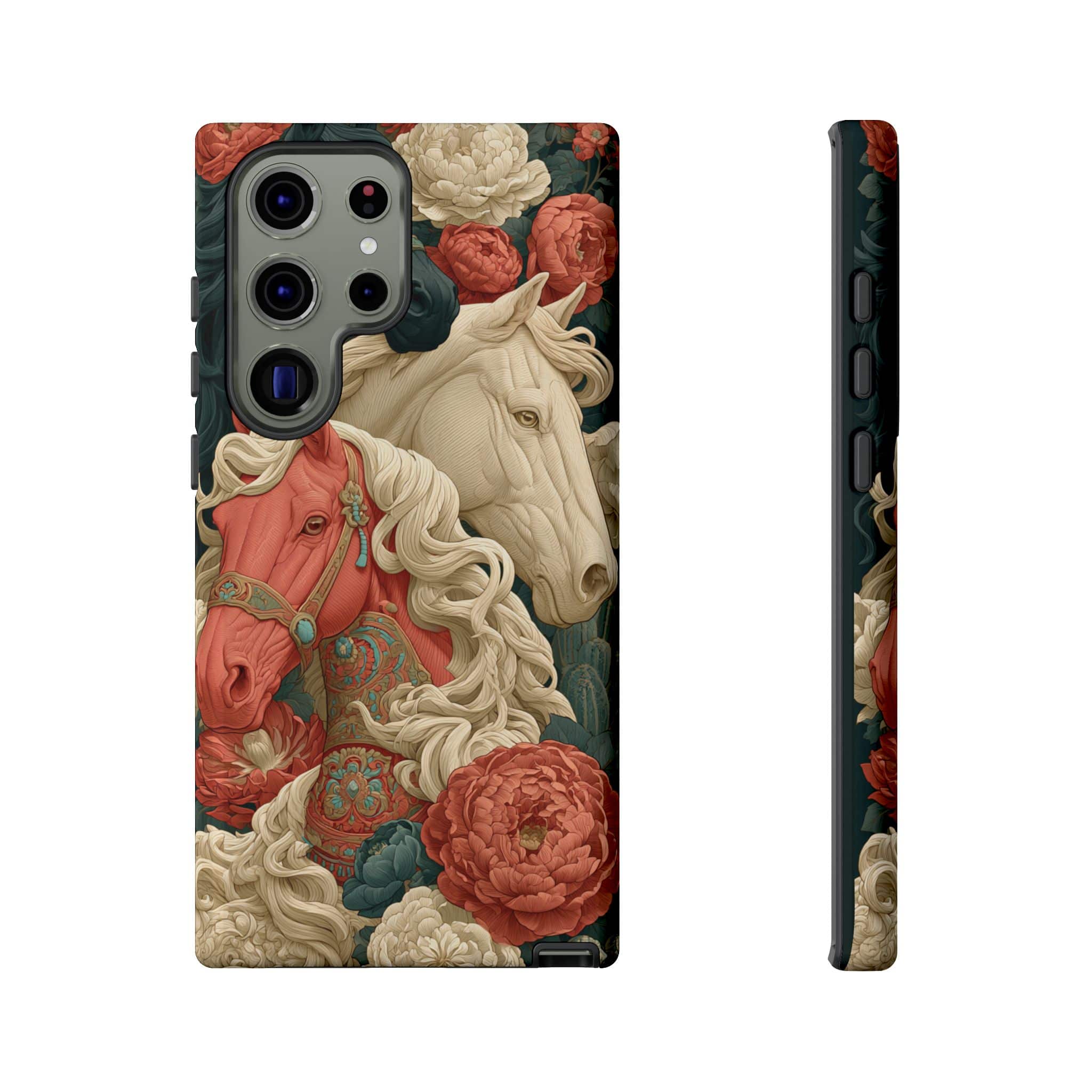 Floral Western Horses Phone Case