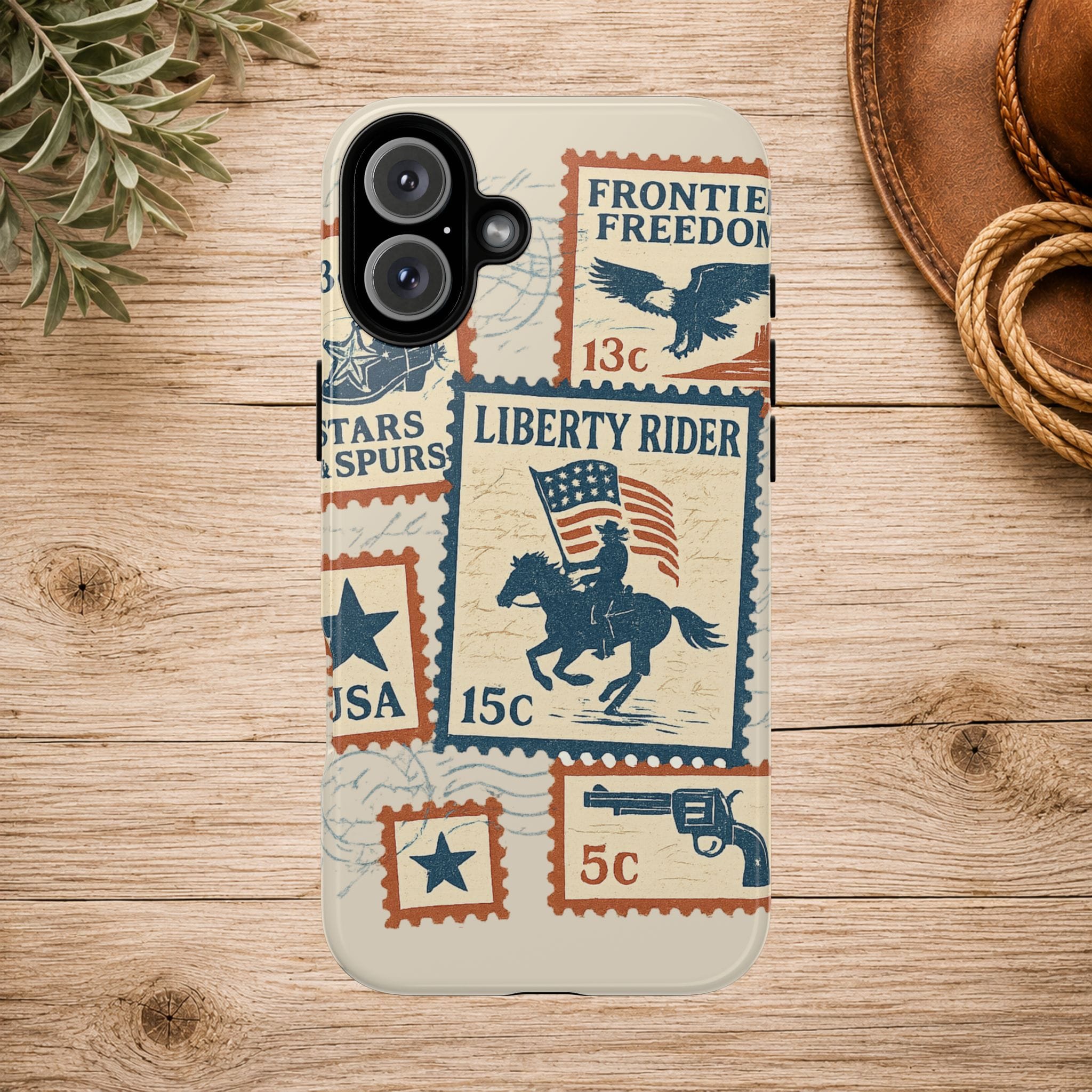 Liberty Rider Vintage Western Patriotic Phone Case