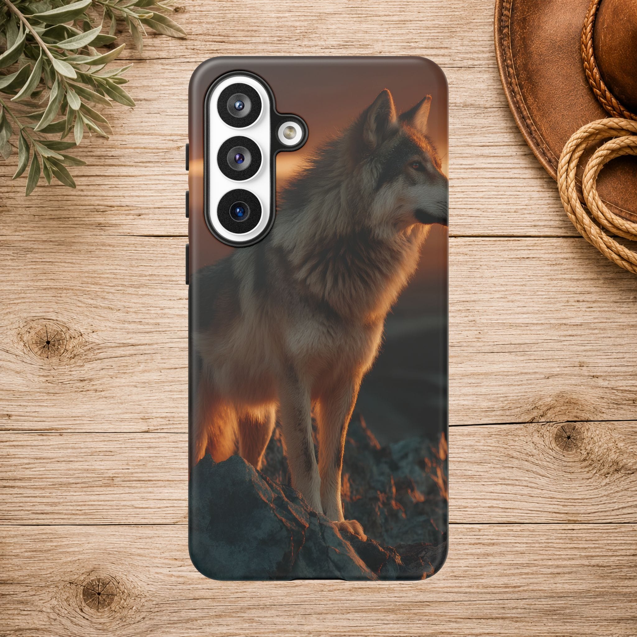 Wolf Sunset Phone Case