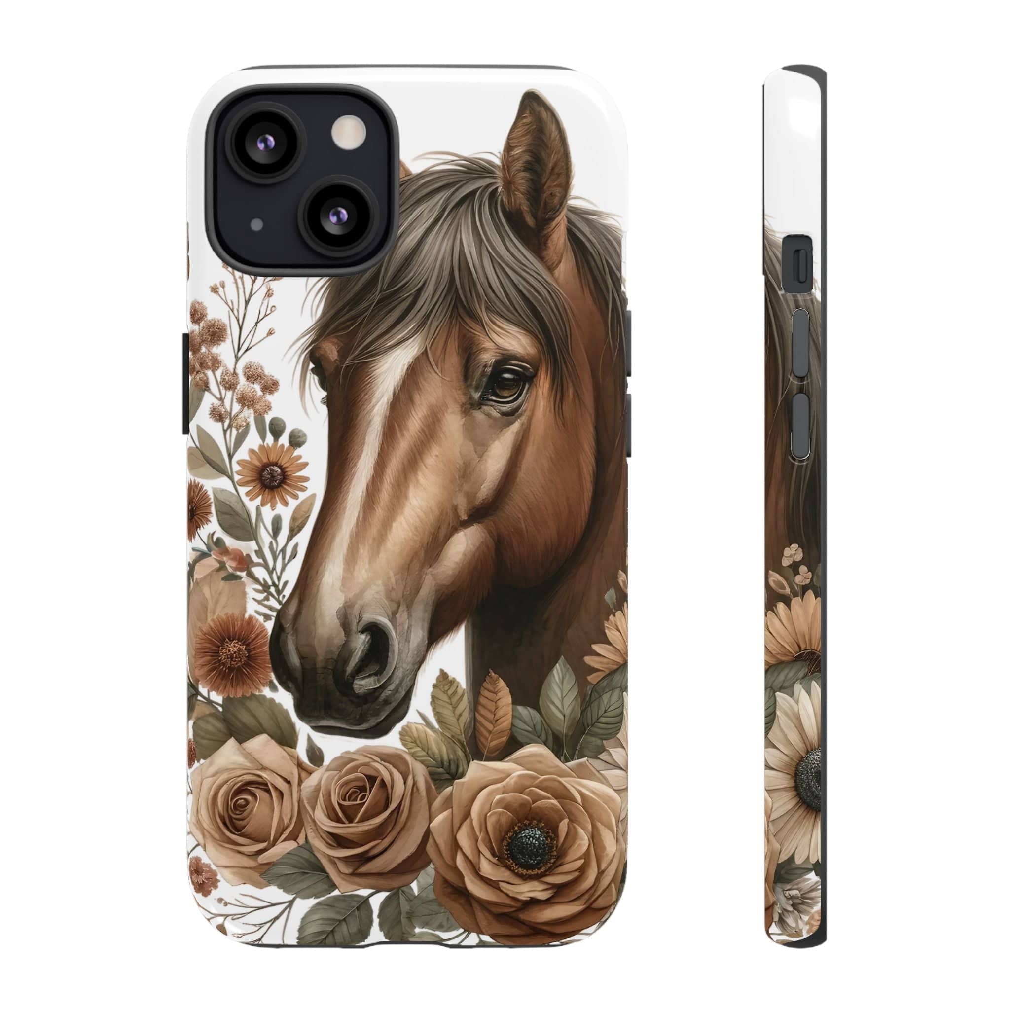 Painted Horse & Roses – Phone Case