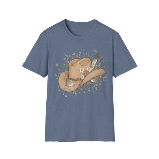 Cowboy Hat Floral Unisex T-Shirt