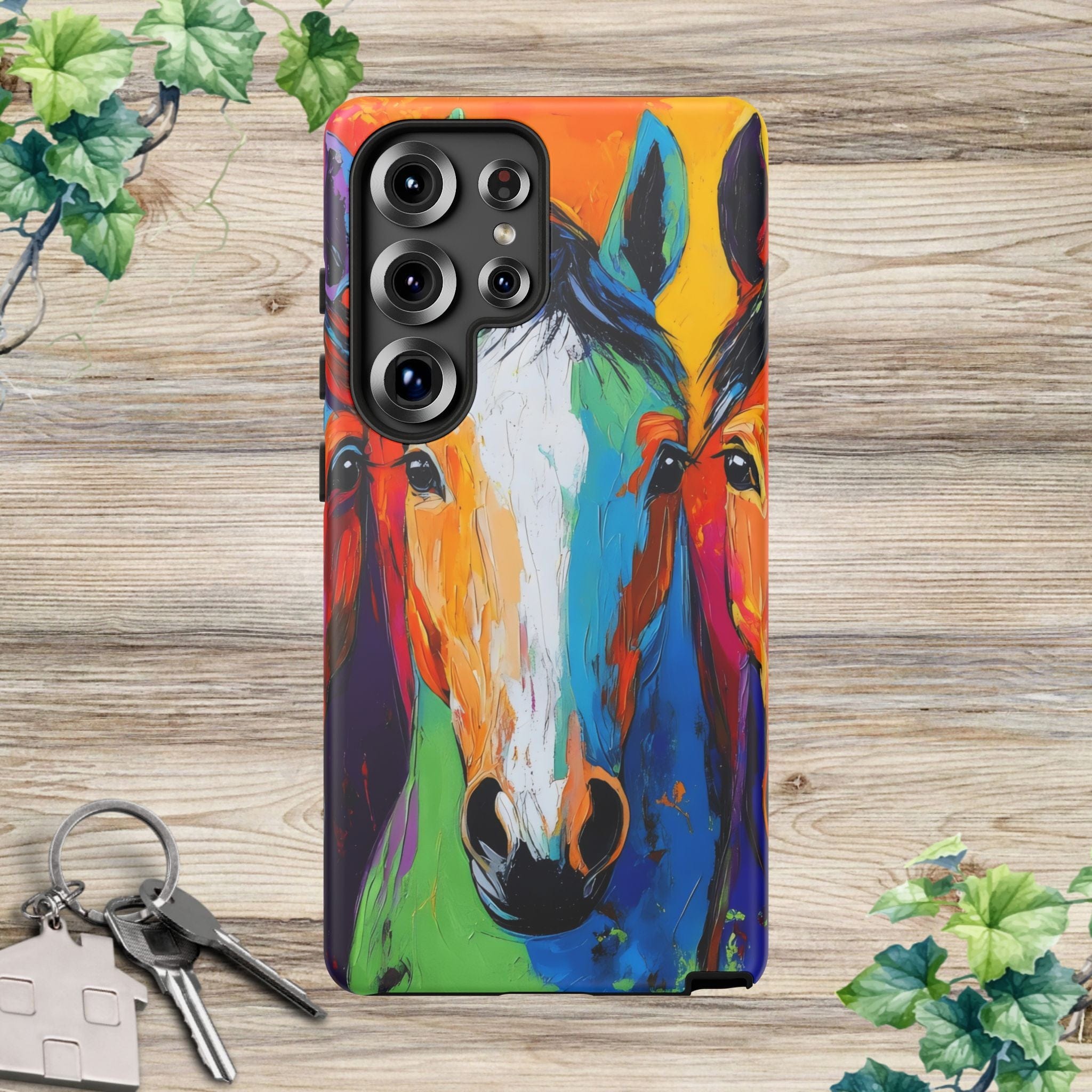 Colorful Horses Head - Phone Case