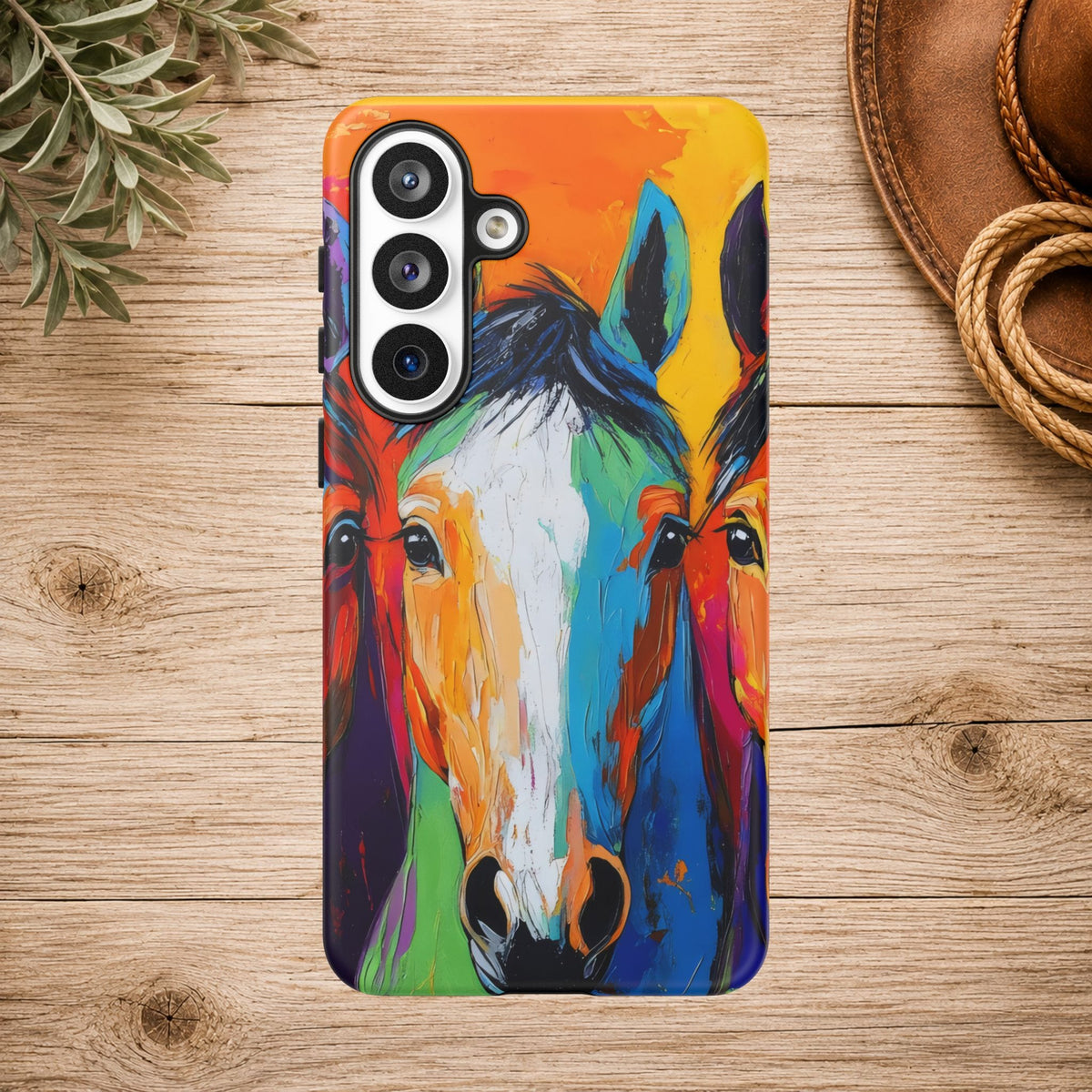 Colorful Horse Head Phone Case
