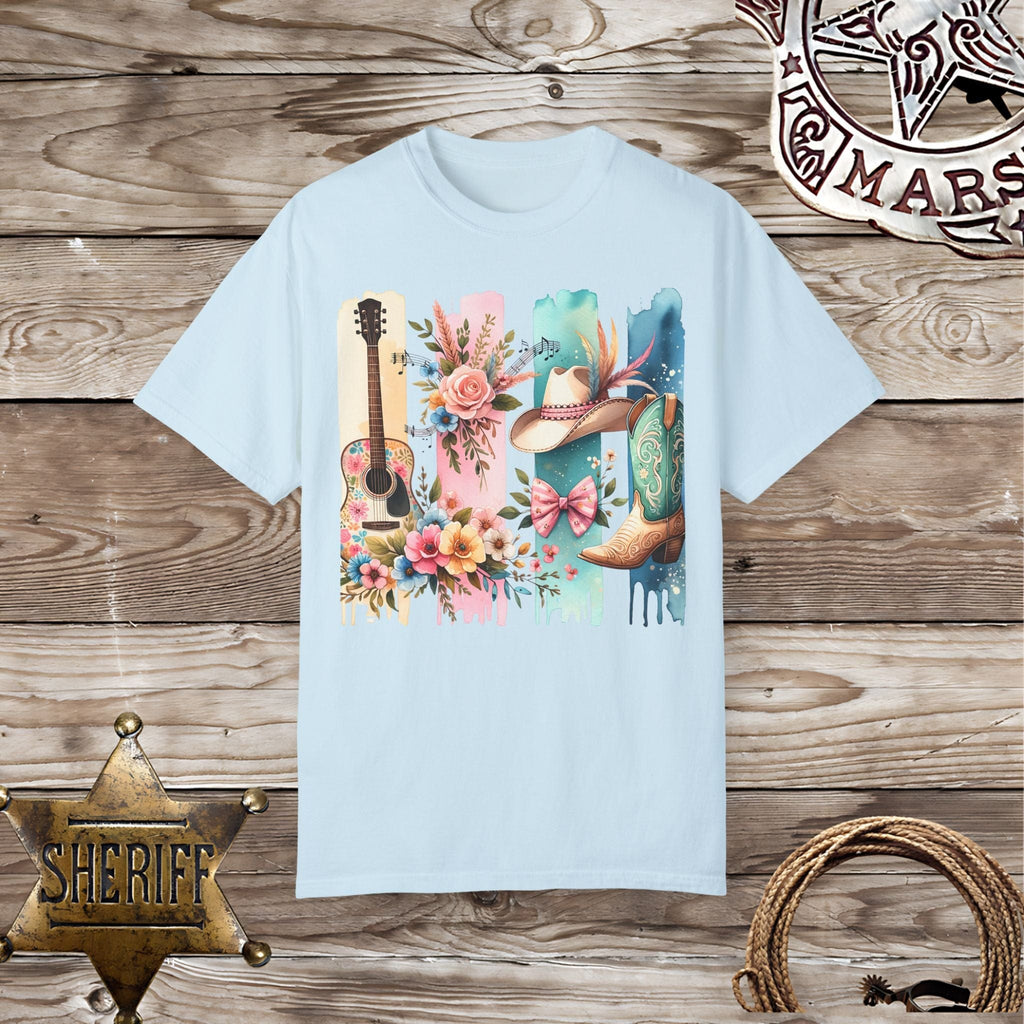 Brushed Style with Western Elements-T-Shirt