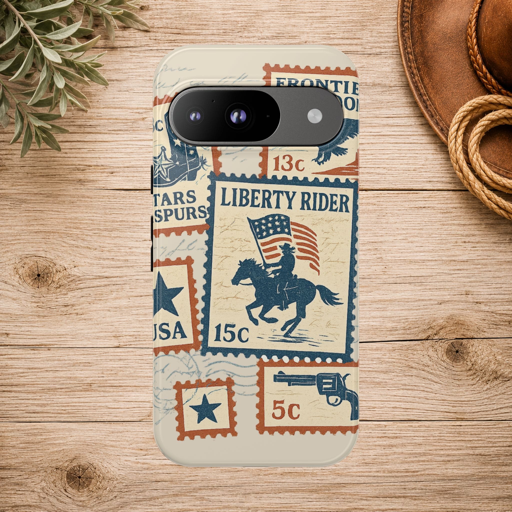 Liberty Rider Vintage Western Patriotic Phone Case