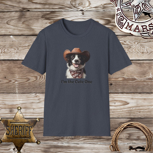 Softstyle Unisex T-Shirt: Collie Dog Cute One