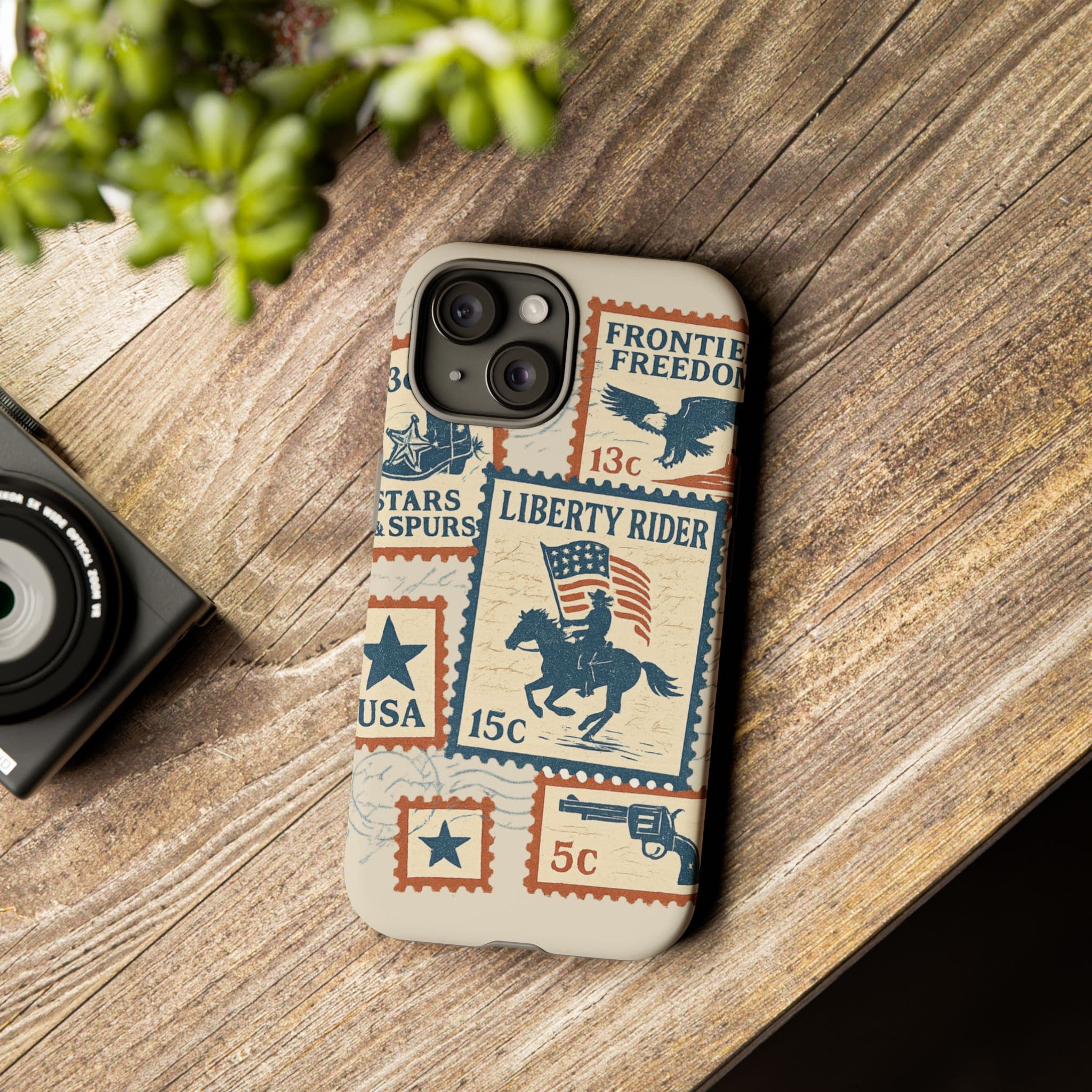 Liberty Rider Vintage Western Patriotic Phone Case