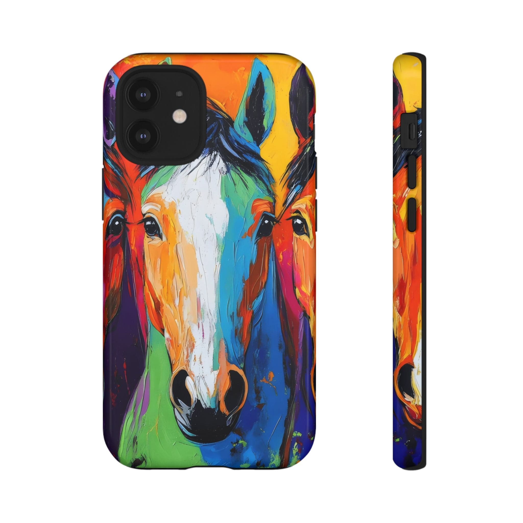 Colorful Horses Head - Phone Case