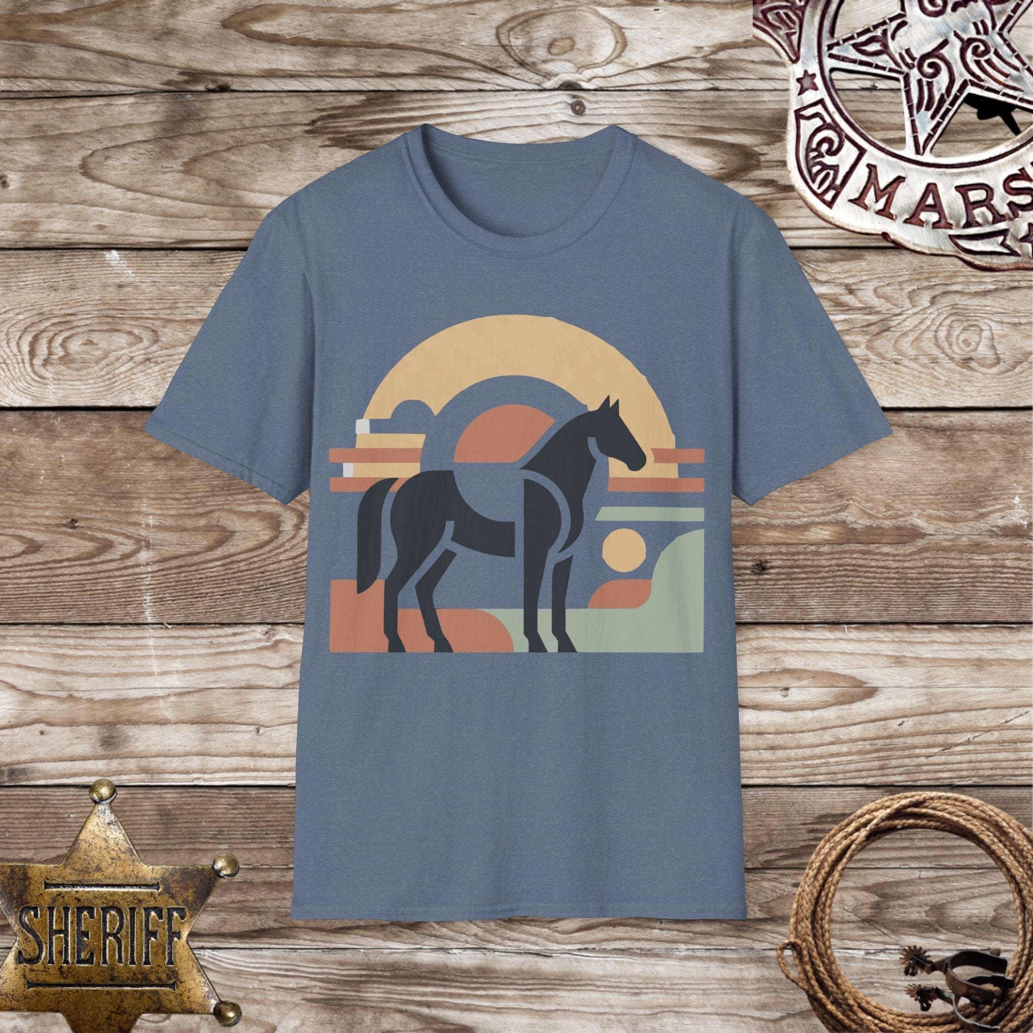 Retro Sunset Horse T-Shirt