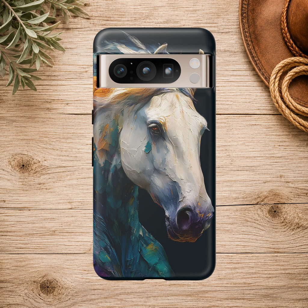 White Horse Art Phone Case