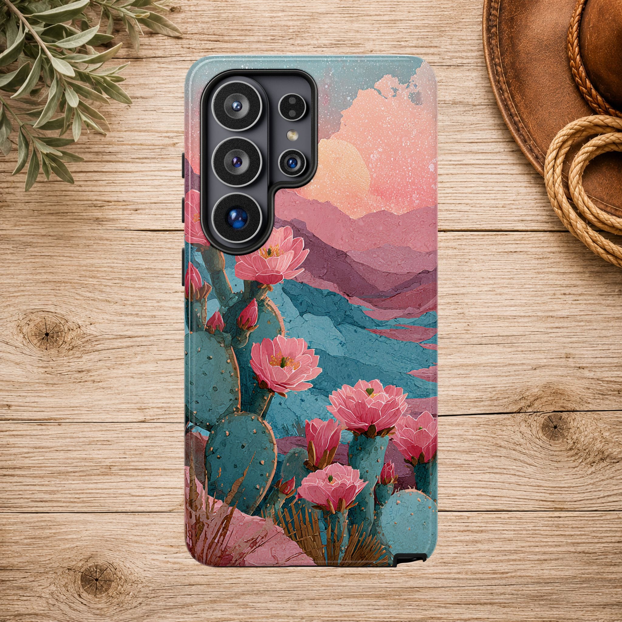 Desert Bloom Sunset Phone Case