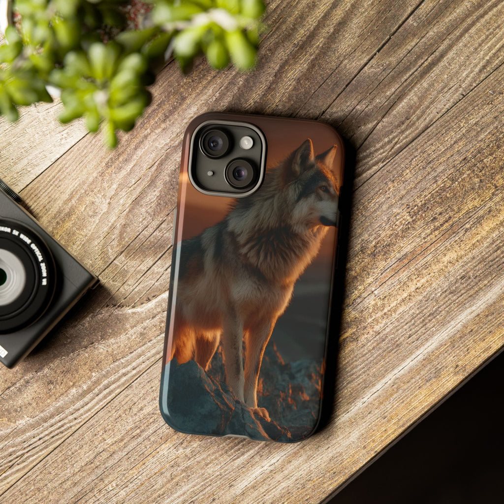 Wolf Sunset Phone Case