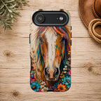 Boho Wildflower Horse Phone Case