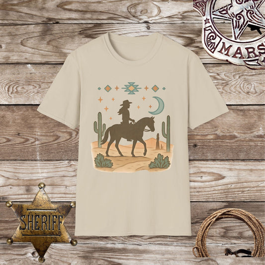 Boho Cowboy Desert Graphic-T-Shirt