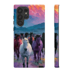 Wild Horses Sunset Mountain Phone Case