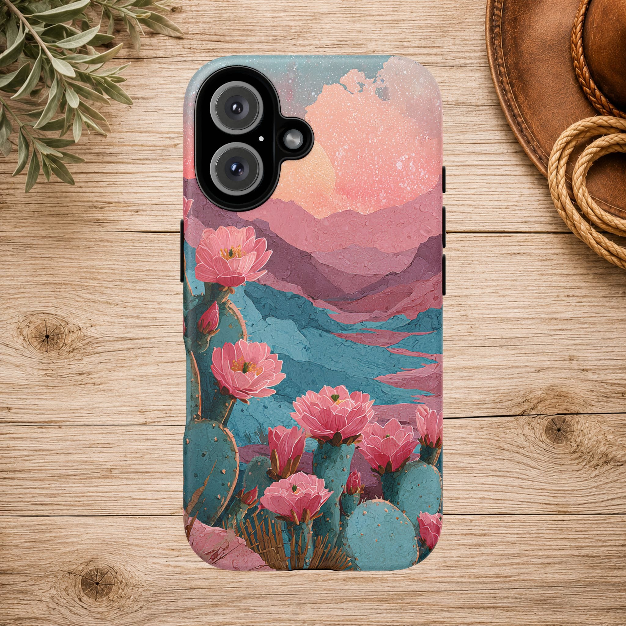Desert Bloom Sunset Phone Case