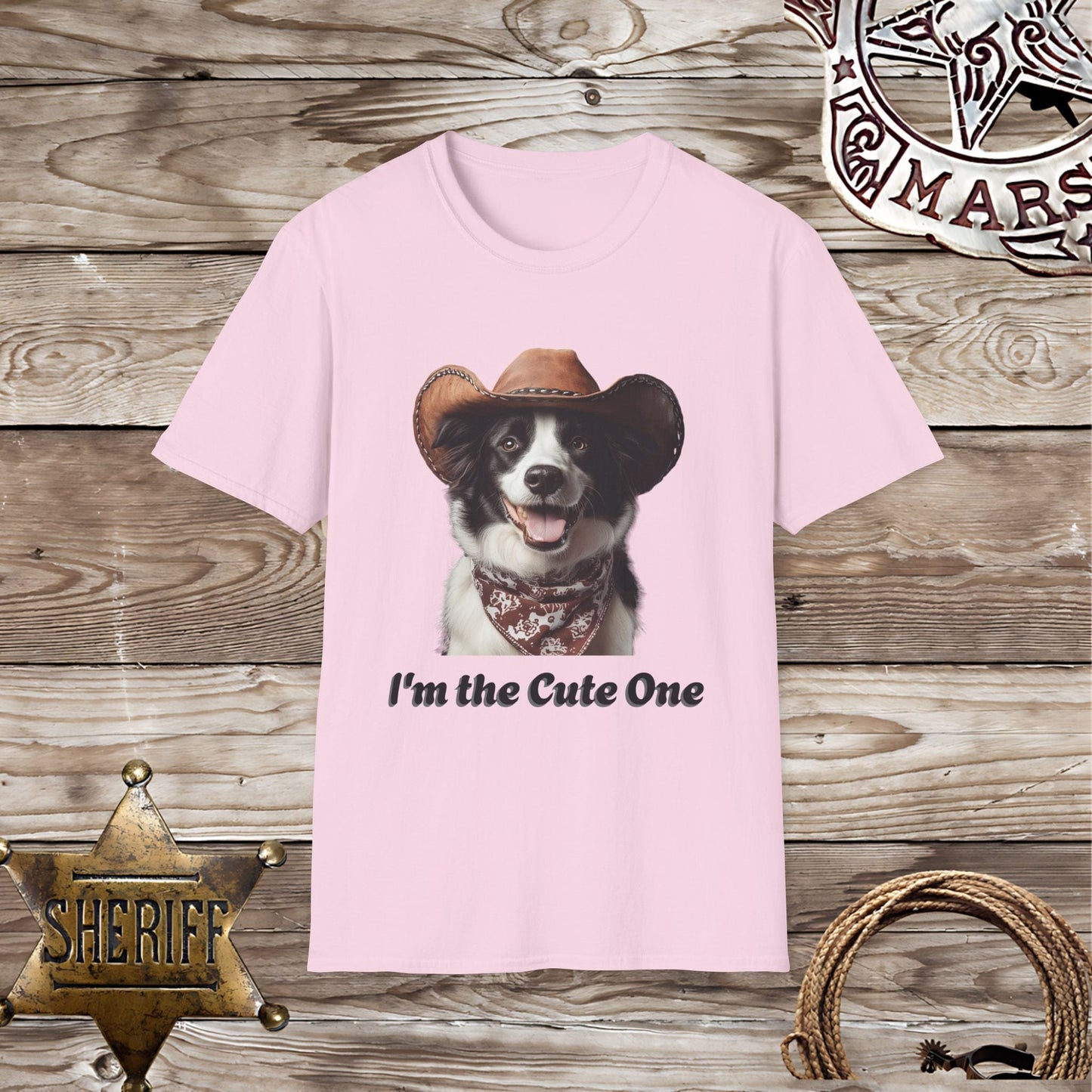 Softstyle Unisex T-Shirt: Collie Dog Cute One