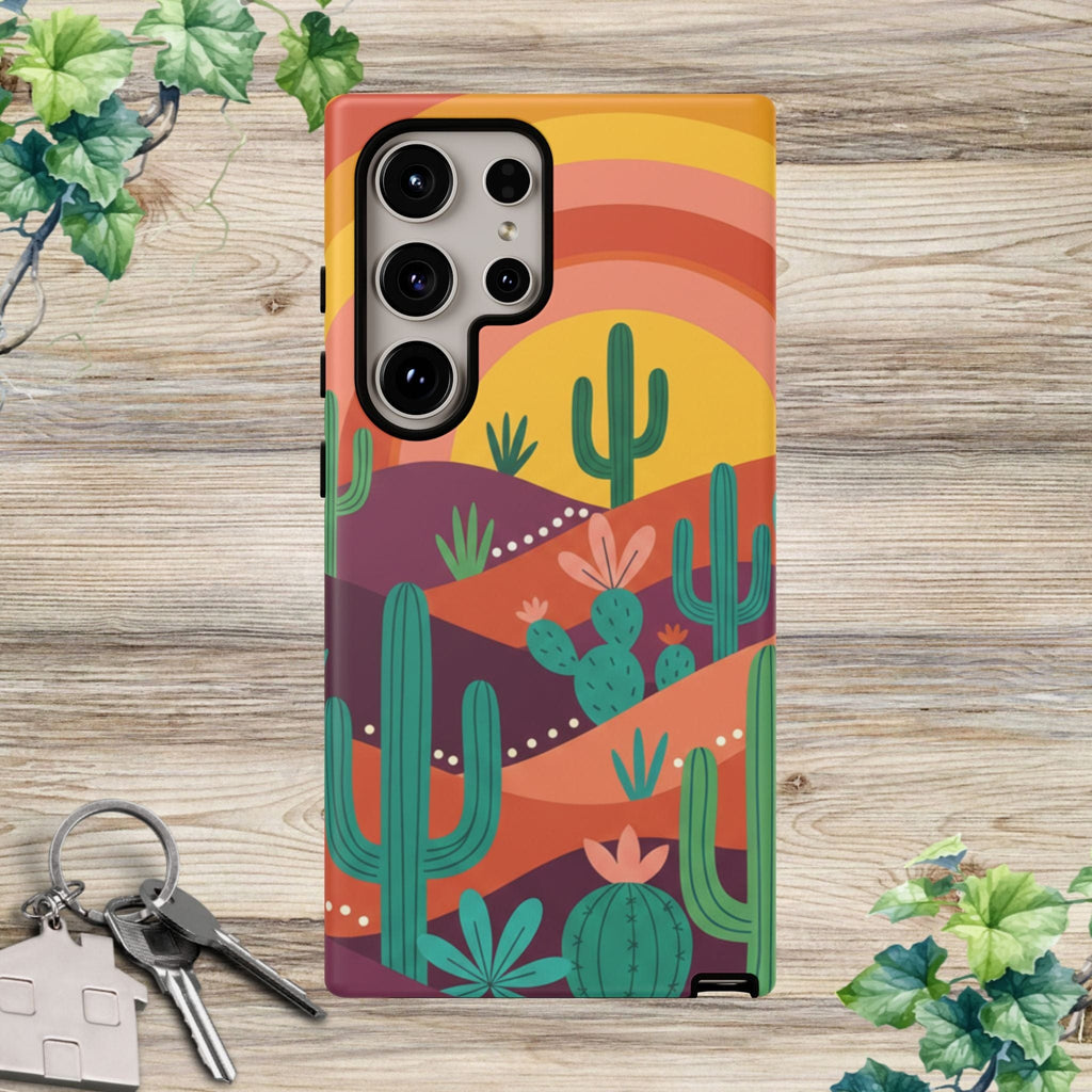 Desert Sunset Cactus Phone Case