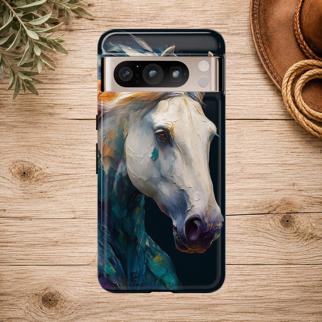 White Horse Art Phone Case