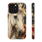 Patriotic White Horse Phone Case