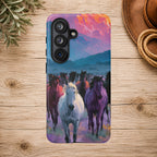 Wild Horses Sunset Mountain Phone Case