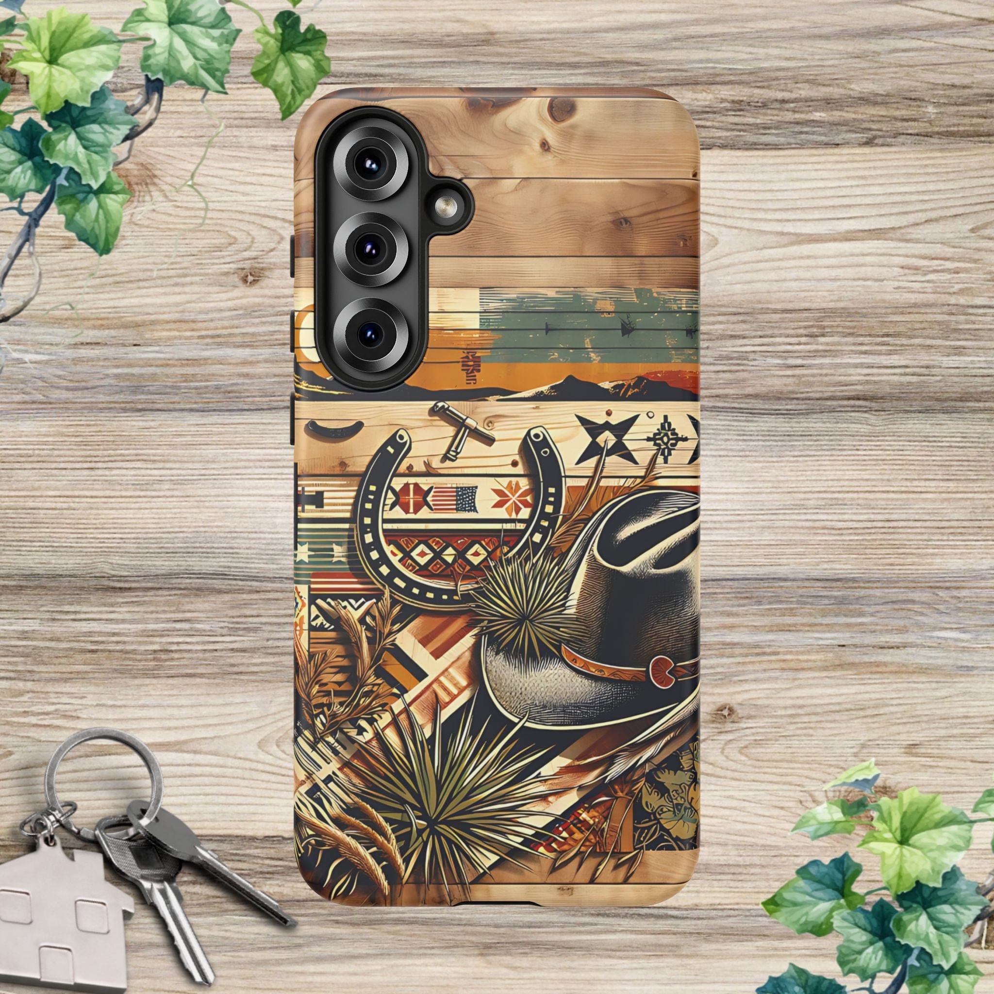 Hat and Horseshoes -Phone Case